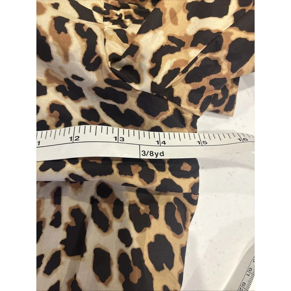 Tuckernuck  X India Hicks Womens Leopard Domino Mini Dress XXS Mob Wife Revenge